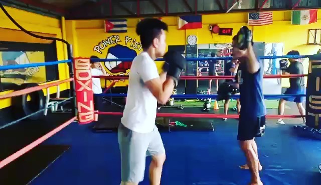Boxing training session at Power Fist